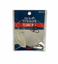 Sea Striker 3 Way Snap Fluke Rig - White