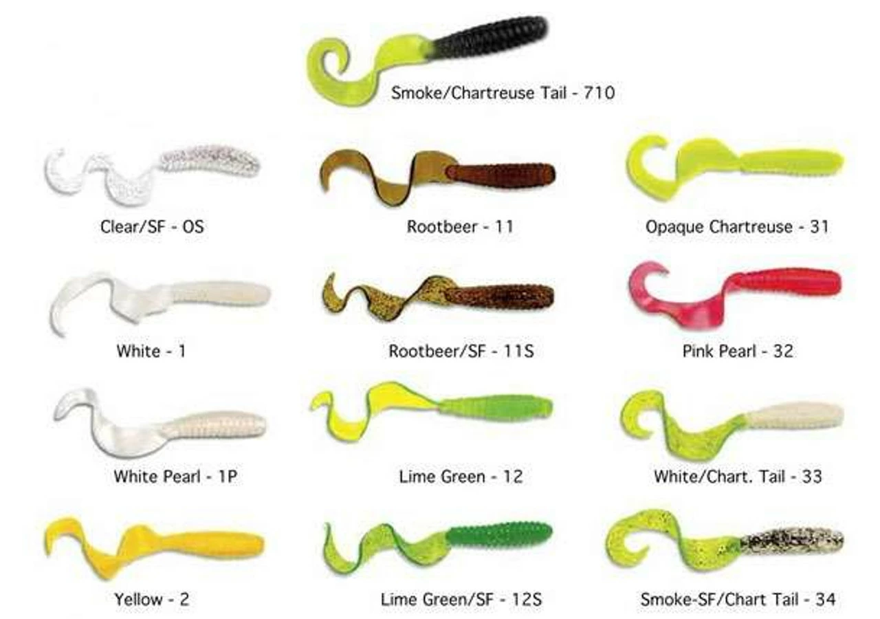 Sea Striker Got-Cha 6 & 8 Saltwater Curltail Grubs - Image 2
