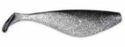 Sea Striker Got-Cha 3 Shad Bodies 15 Pack Clear/Silver Flake/Black